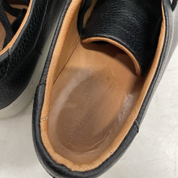 Beckett Simonon Shoes Trainers Black Pebbled Leather Men’s 9.5 Sneakers - Picture 7 of 10